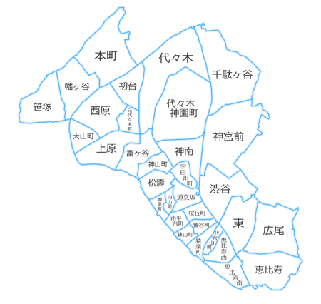 渋谷区マップ